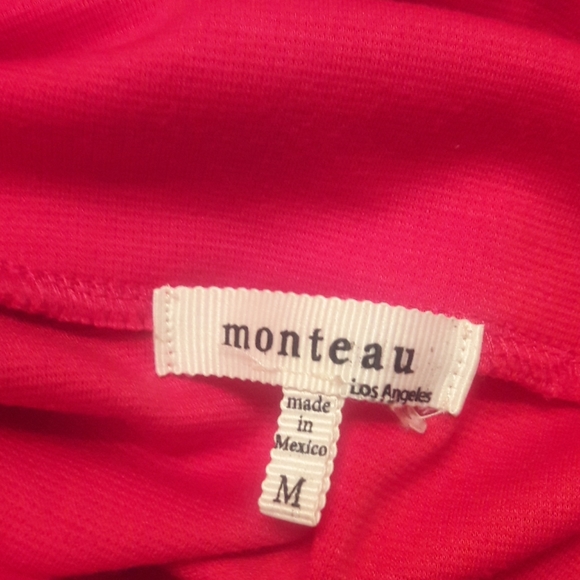 Monteau Los Angeles/ Red/ Sleeveless/ Skater Dress - Picture 7 of 7